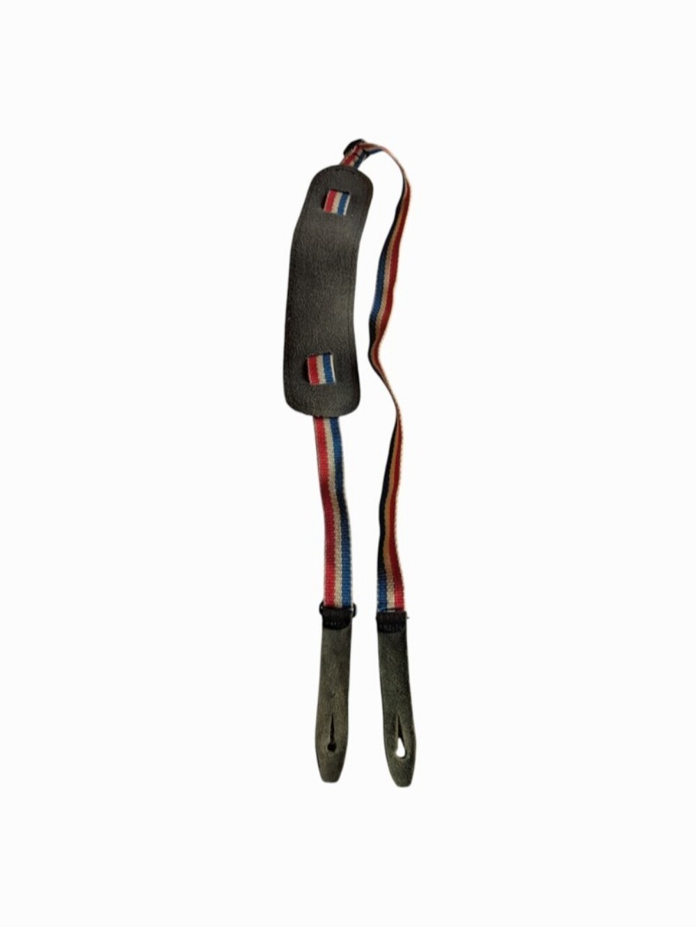 Adjustable Red-White-Blue Guitar Strap